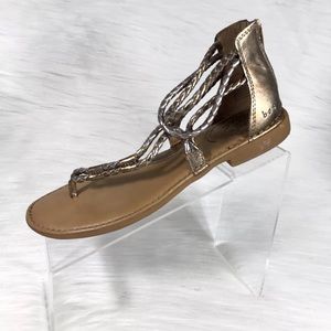 Boc By Born Thong Sandals Gold Silver Size 9 M